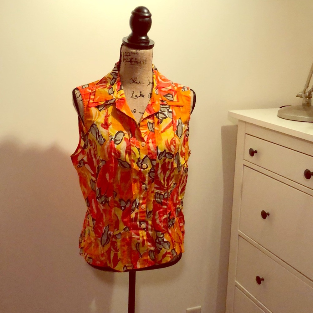 Woman’s sleeveless blouse